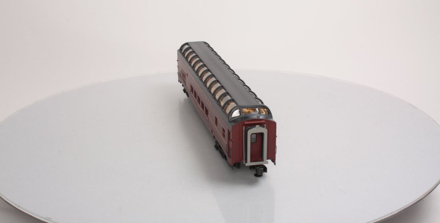 MTH 20-67135 Pennsylvania 70’ ABS Full Length Vista Dome Passenger Car Smooth V2