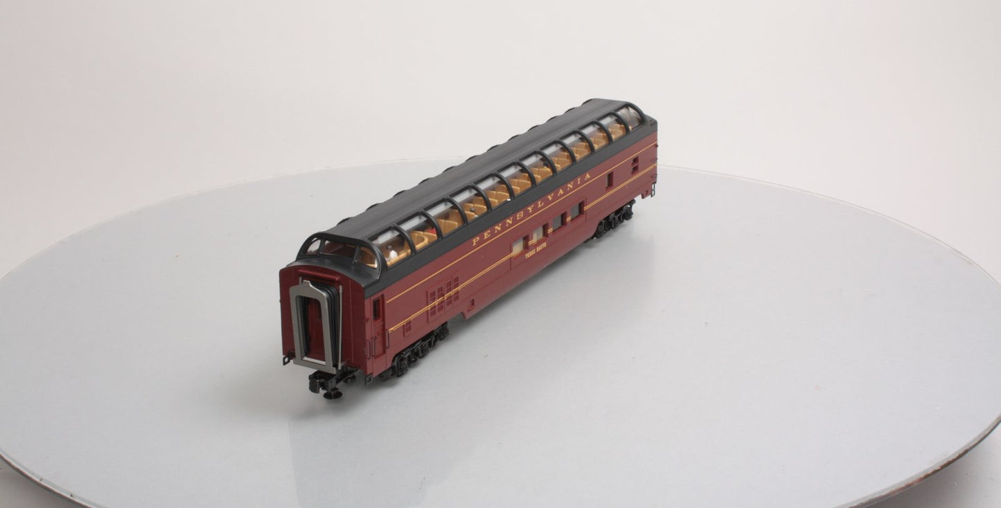 MTH 20-67135 Pennsylvania 70’ ABS Full Length Vista Dome Passenger Car Smooth V2