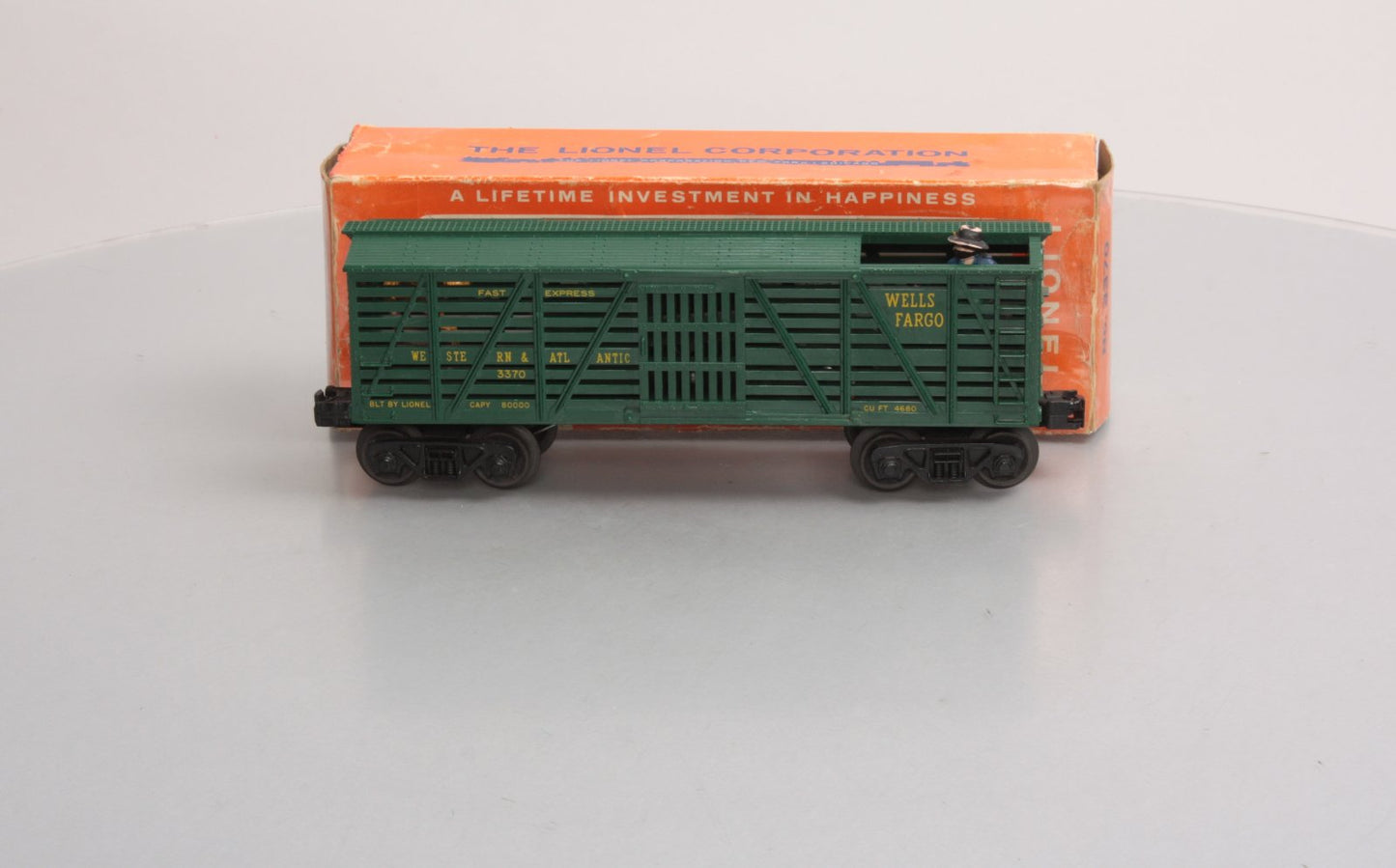 Lionel 3370 Vintage O Wells Fargo Operating Sheriff & Outlaw Car