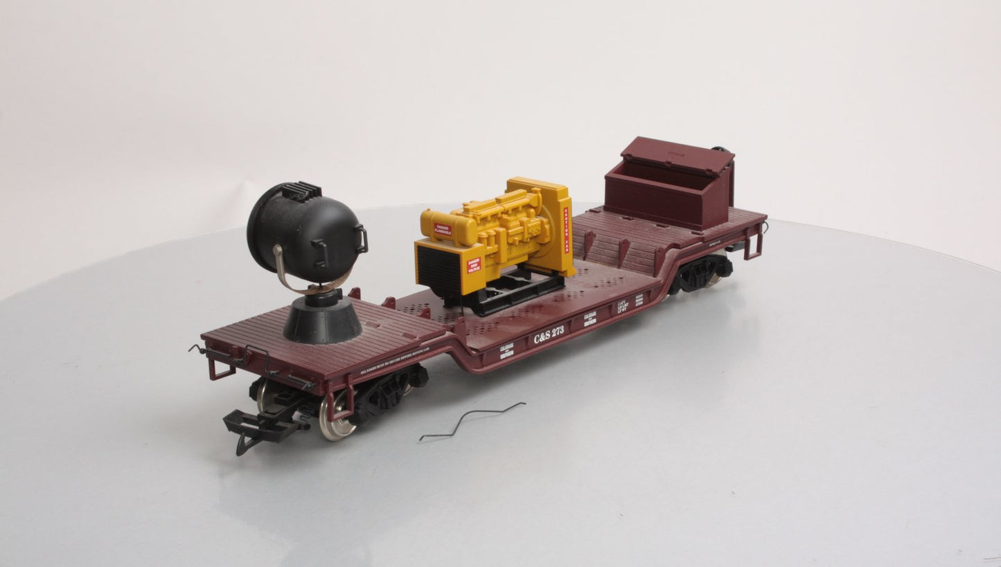 USA Trains R17331 G Colorado & Southern Depressed-Center Flat Car w/Searchlight
