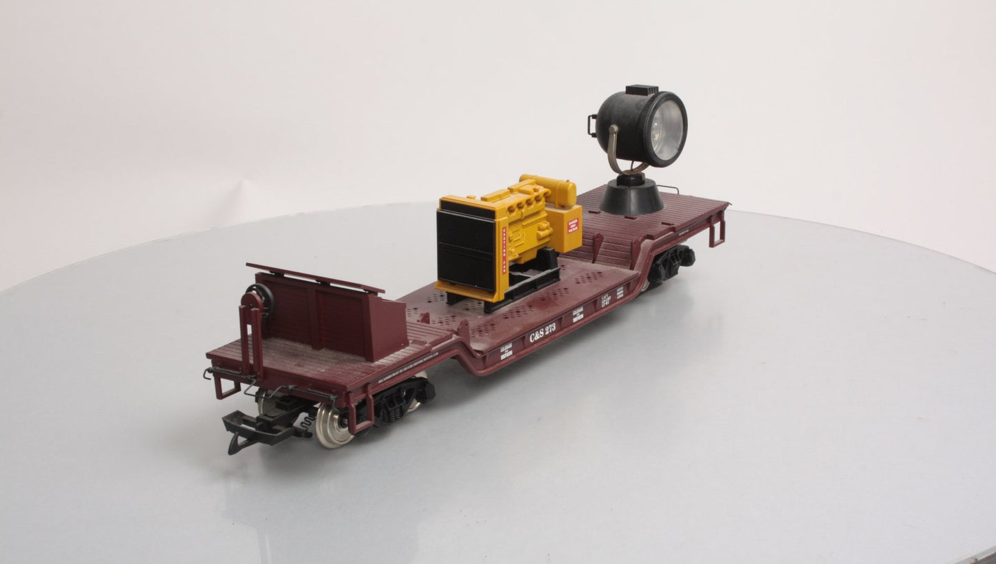 USA Trains R17331 G Colorado & Southern Depressed-Center Flat Car w/Searchlight