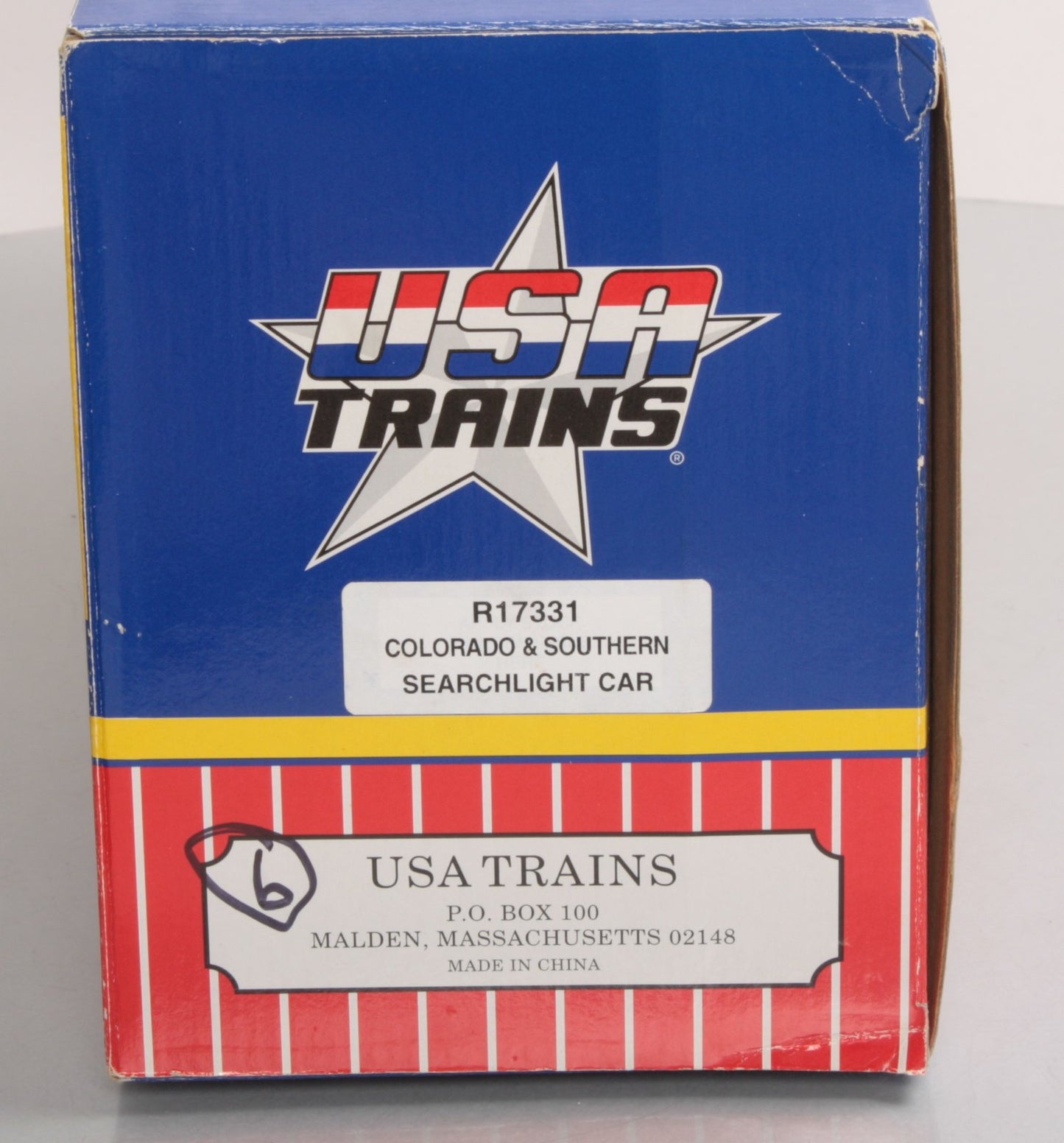 USA Trains R17331 G Colorado & Southern Depressed-Center Flat Car w/Searchlight