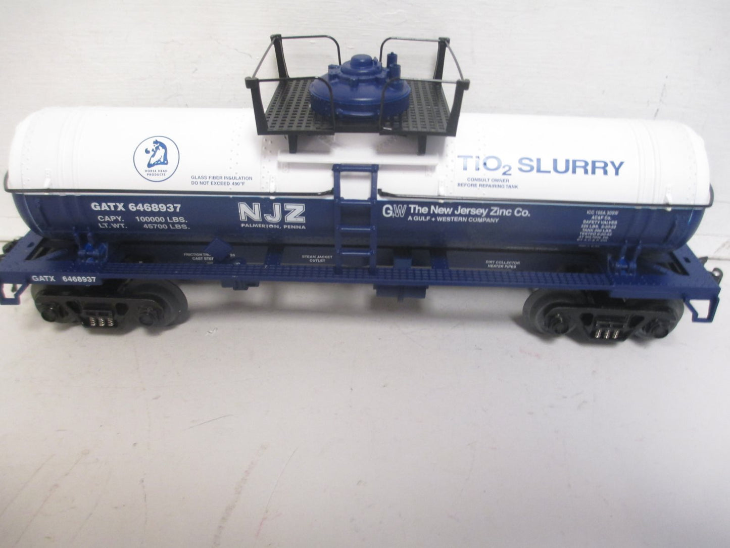 O-Line 163 NJ Zinc Tank Car #6468937
