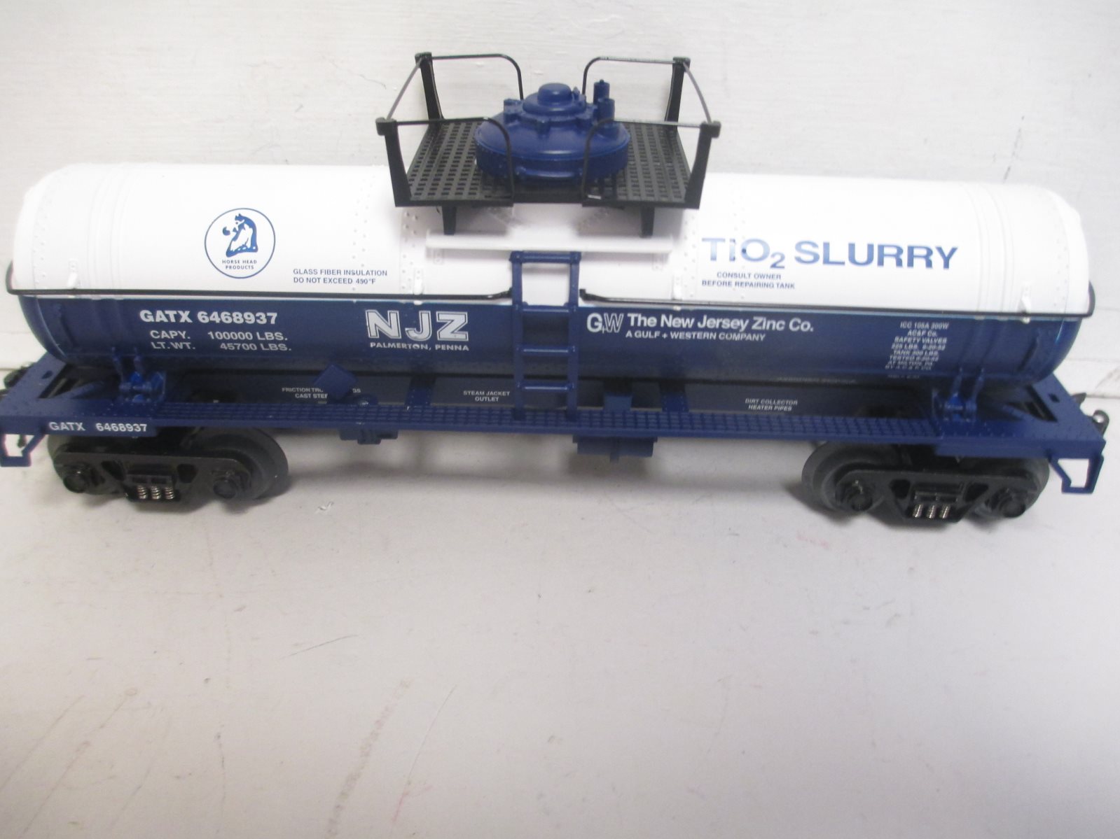 O-Line 163 NJ Zinc Tank Car #6468937