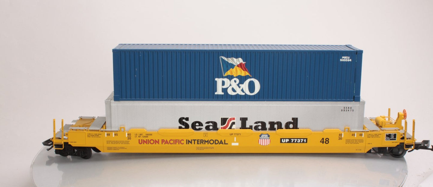 USA Trains R17116 G Union Pacific Gunderson Husky Stack with 2 Containers #3