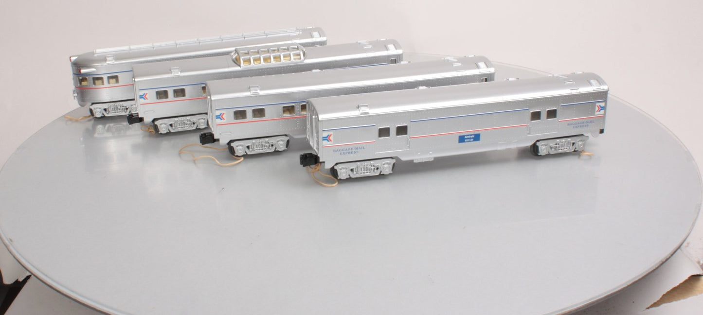 O-Line 201A Amtrak Streamliner Passenger Cars (Set of 4)