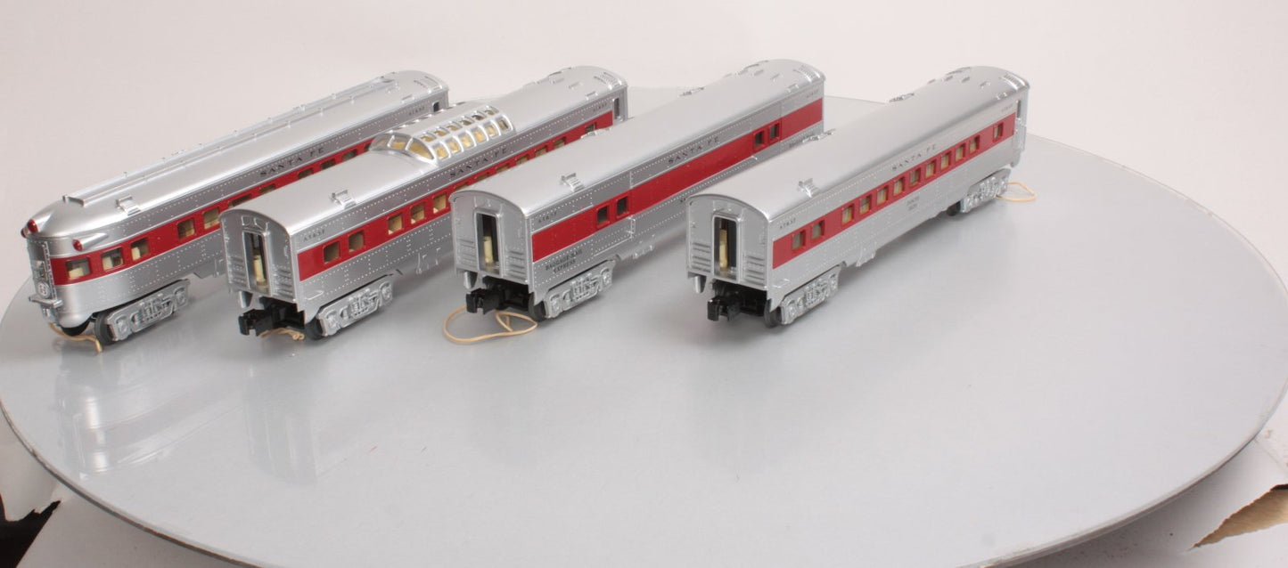 O-Line 203A AT&SF Streamliner Passenger Cars (Set of 4)