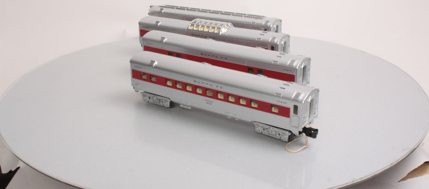 O-Line 203A AT&SF Streamliner Passenger Cars (Set of 4)