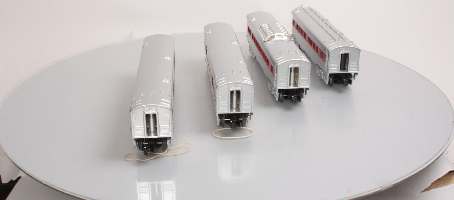 O-Line 203A AT&SF Streamliner Passenger Cars (Set of 4)