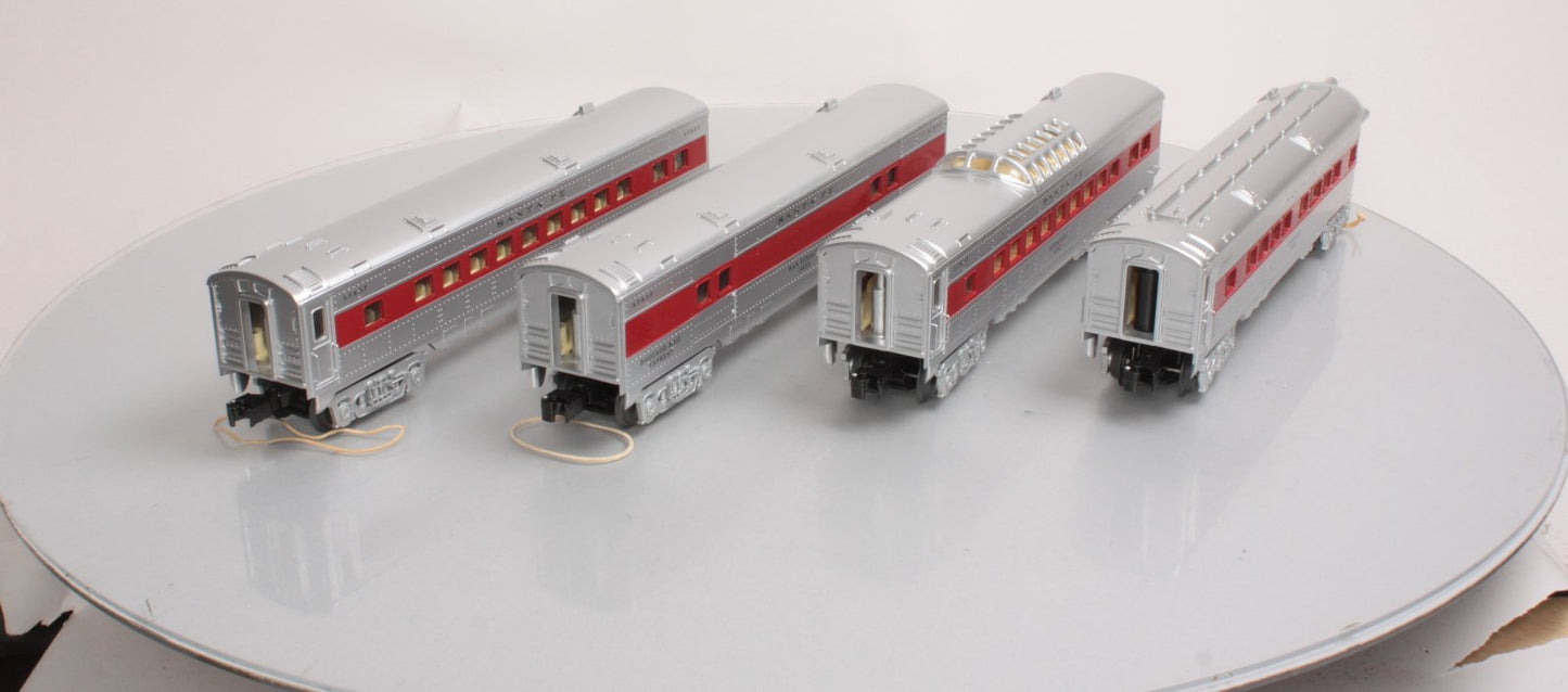O-Line 203A AT&SF Streamliner Passenger Cars (Set of 4)