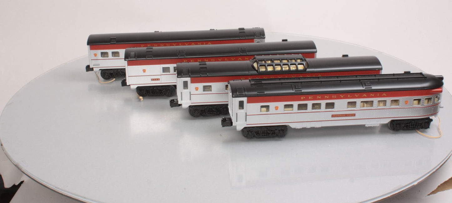 O-Line 205A Pennsylvania RR Streamliner Passenger Car (Set of 4)