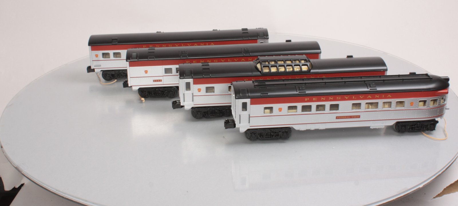 O-Line 205A Pennsylvania RR Streamliner Passenger Car (Set of 4)