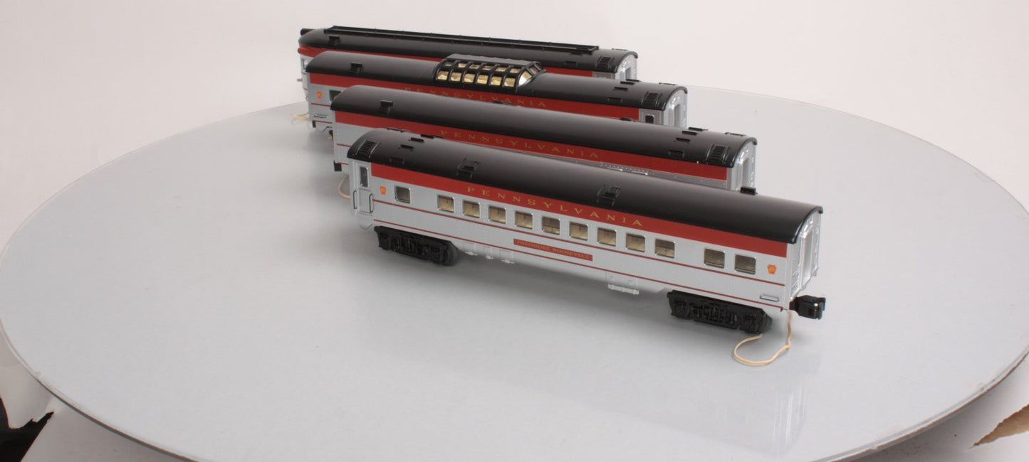 O-Line 205A Pennsylvania RR Streamliner Passenger Car (Set of 4)