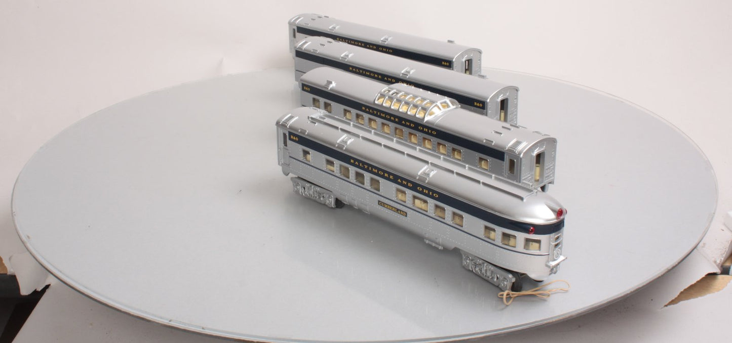 O-Line 209A B&O Streamliner Passenger Car (Set of 4)