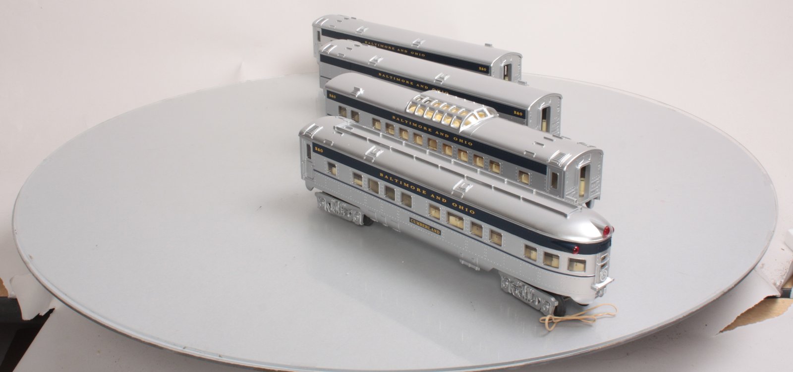 O-Line 209A B&O Streamliner Passenger Car (Set of 4)