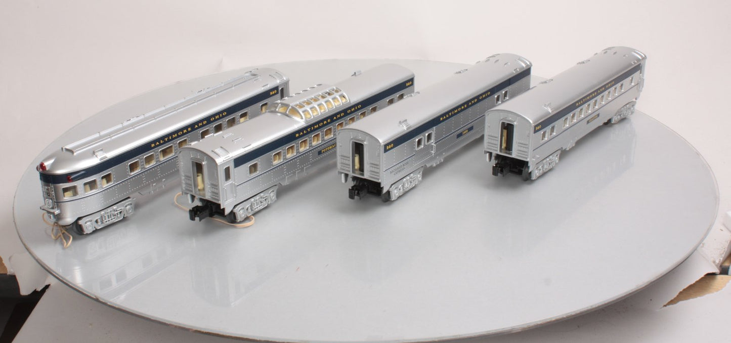 O-Line 209A B&O Streamliner Passenger Car (Set of 4)