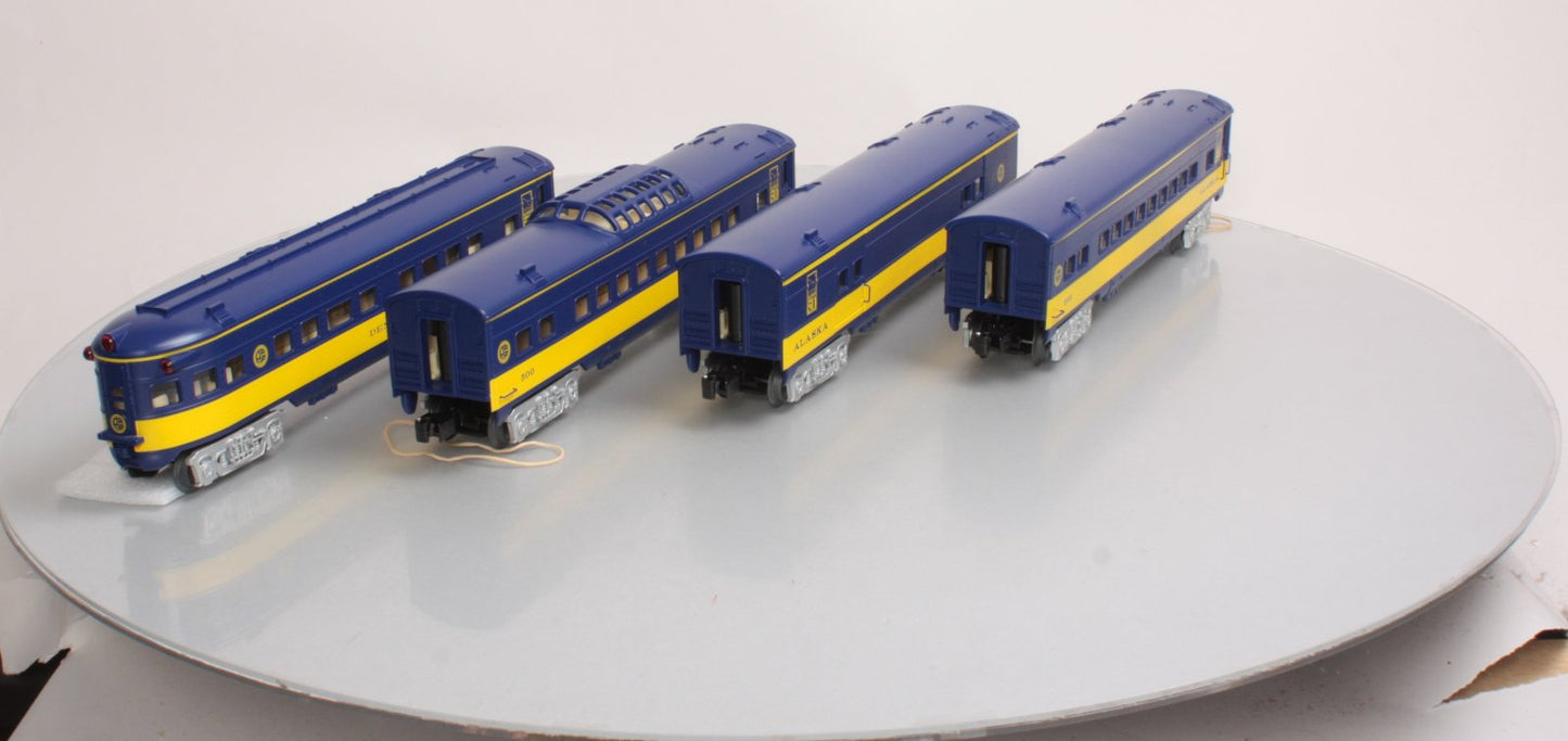 O-Line 211A Alaska Streamliner Passenger Car (Set of 4)