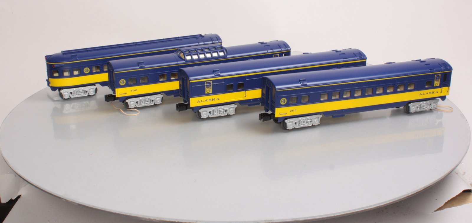 O-Line 211A Alaska Streamliner Passenger Car (Set of 4)