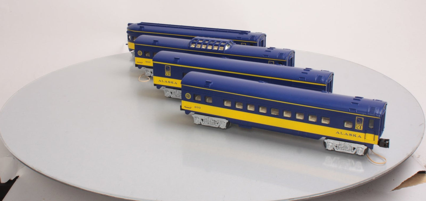 O-Line 211A Alaska Streamliner Passenger Car (Set of 4)