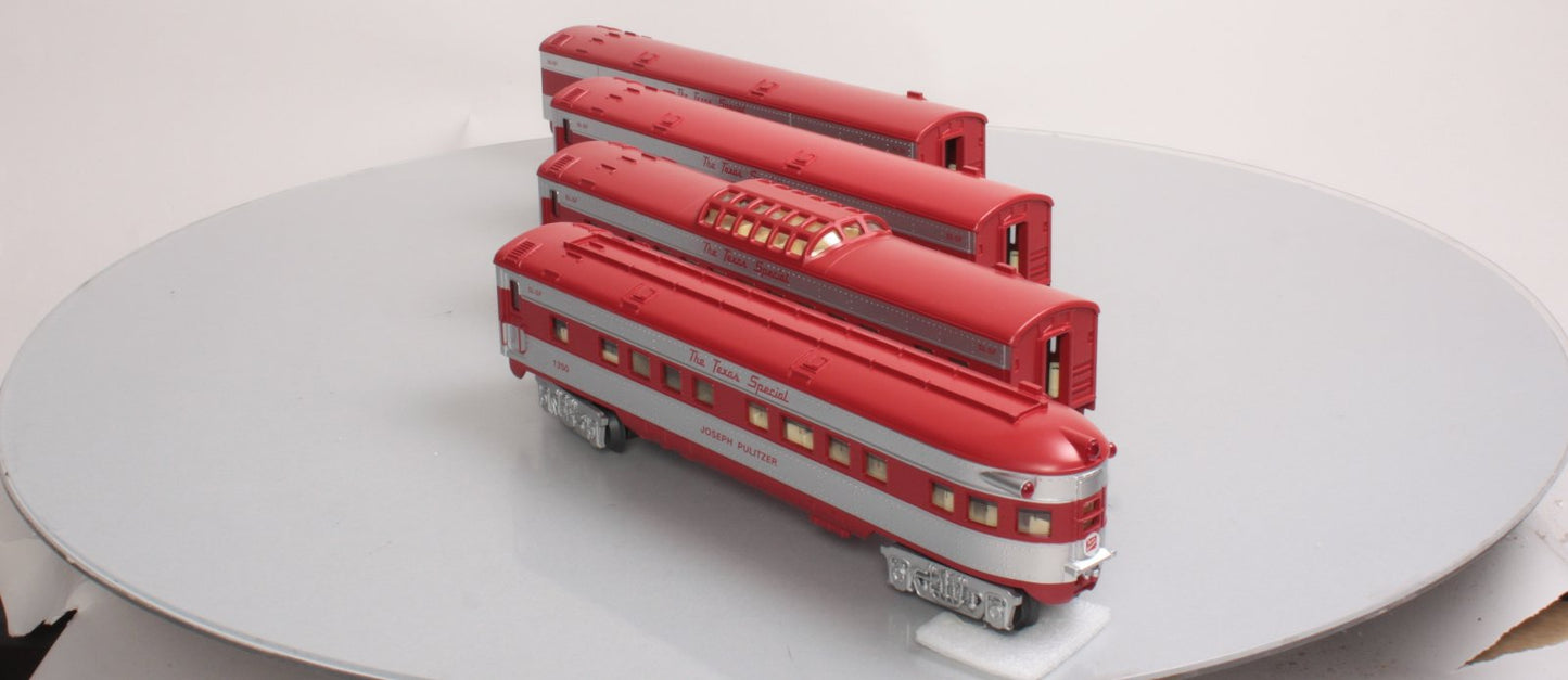 O-Line 213A Texas Special Streamliner Passenger Car (Set of 4)