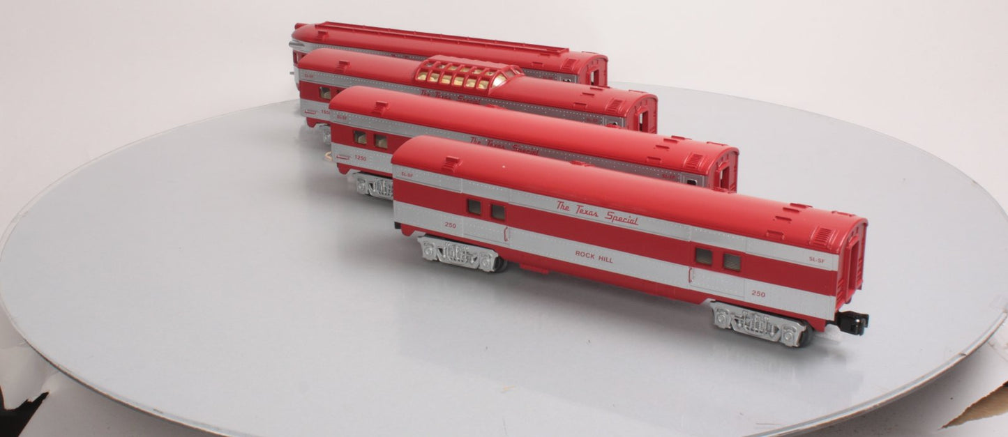 O-Line 213A Texas Special Streamliner Passenger Car (Set of 4)