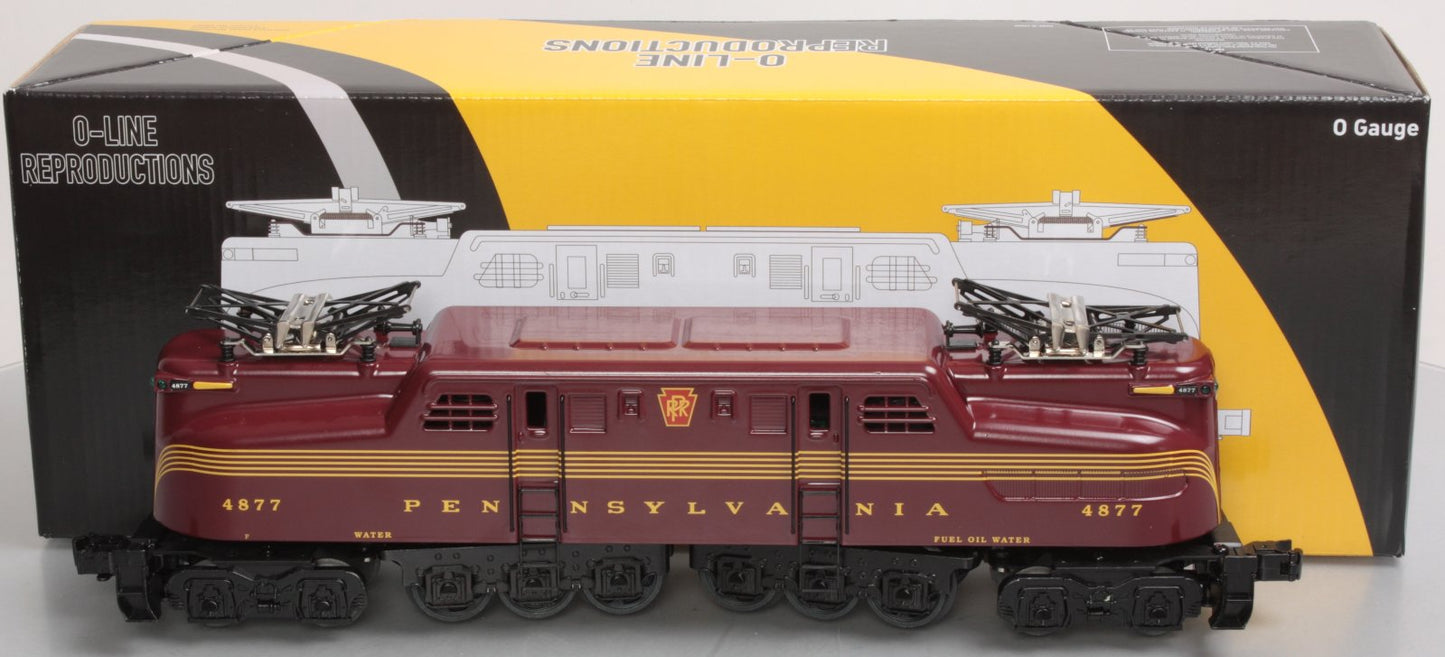 O-Line 503 O Pennsylvania Tuscan 5-Stripe GG-1 Electric Locomotive #4877