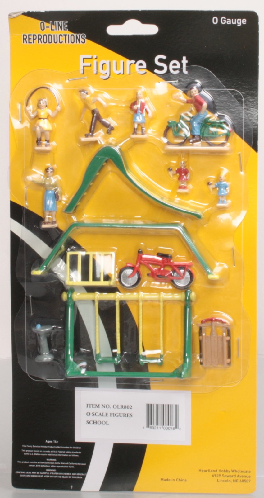 O-Line 802 School Figures and Accessories (Set of 14)