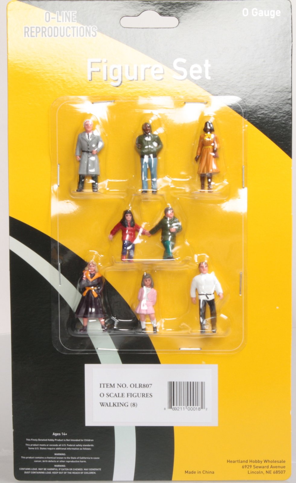 O-Line 807 Walking Figure Figures (Set of 8)