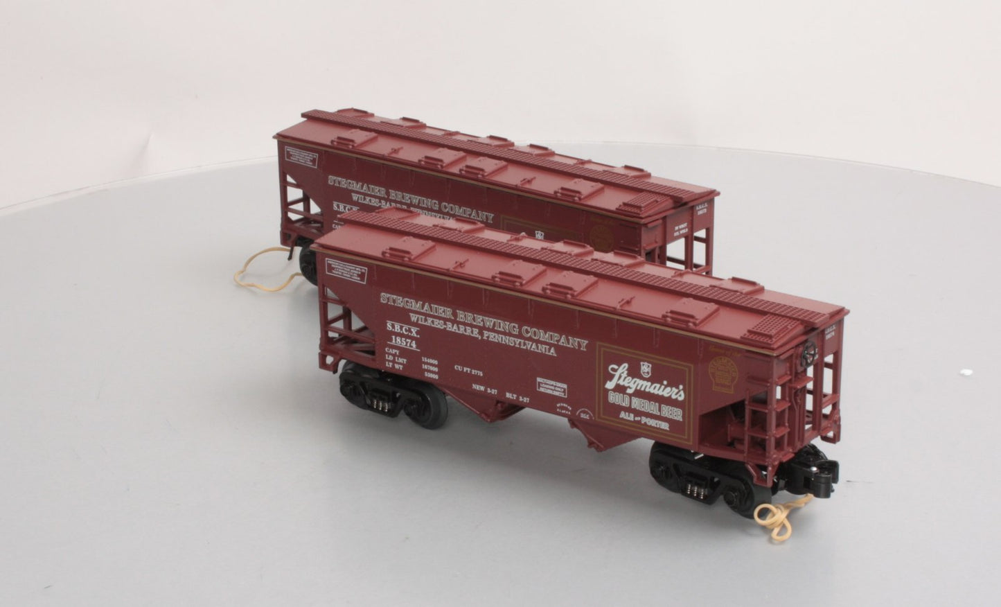 O-Line OLR144 O Gauge Stegmaier Covered Hopper Cars #18573/#18574
