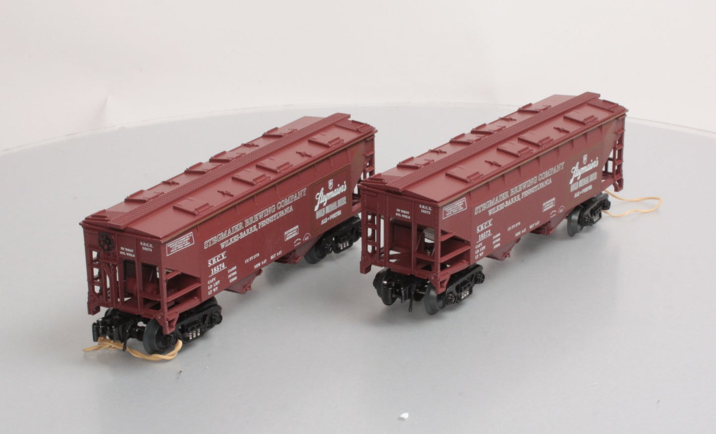 O-Line OLR144 O Gauge Stegmaier Covered Hopper Cars #18573/#18574