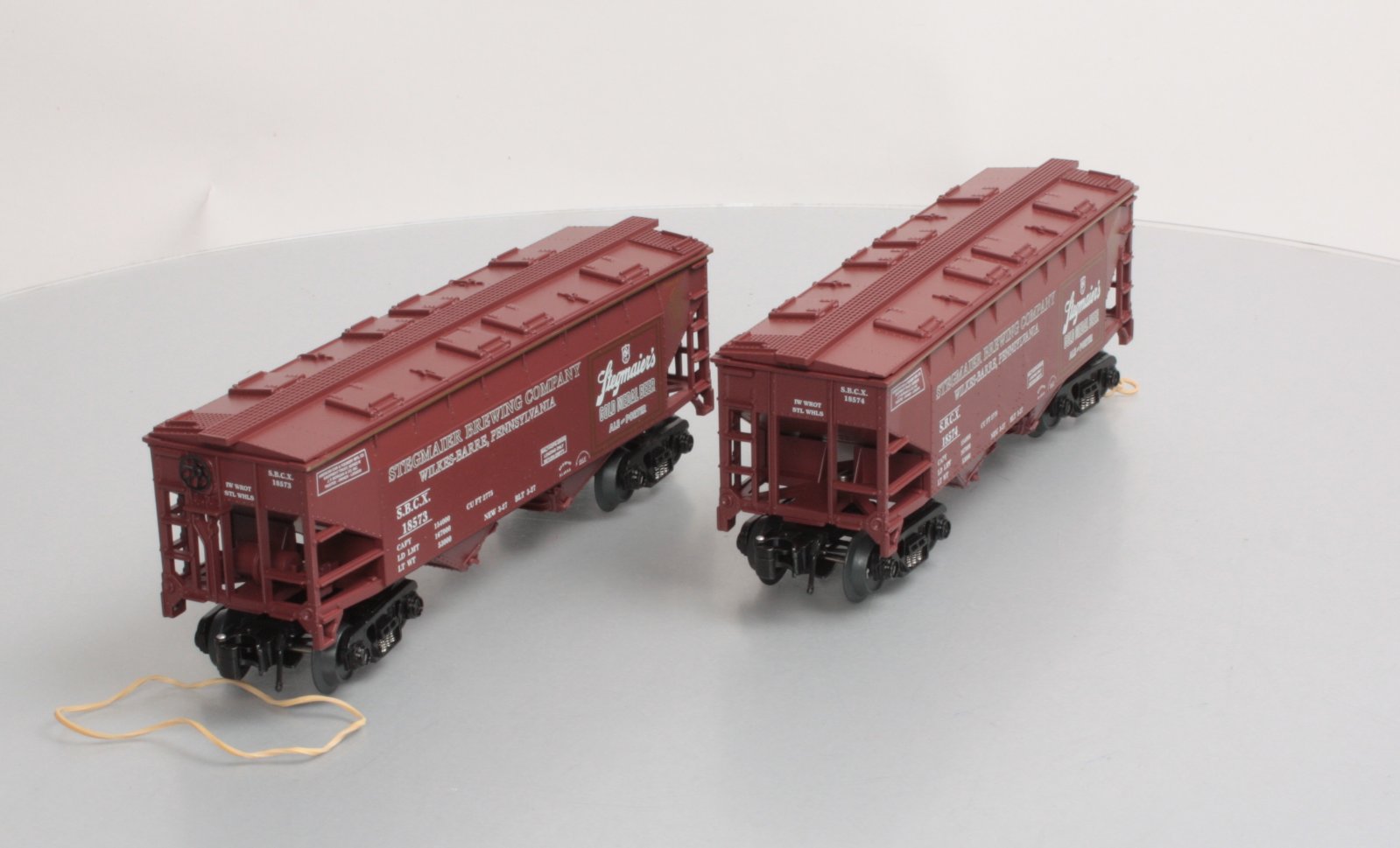 O-Line OLR144 O Gauge Stegmaier Covered Hopper Cars #18573/#18574