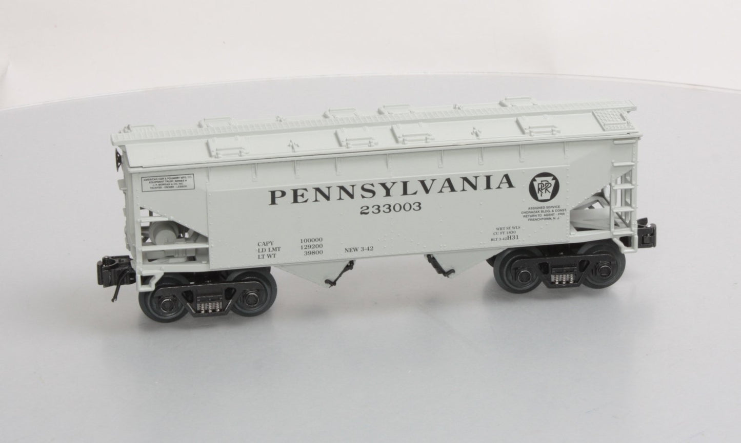 O-Line 143 Pennsylvania RR Covered Hopper #233003