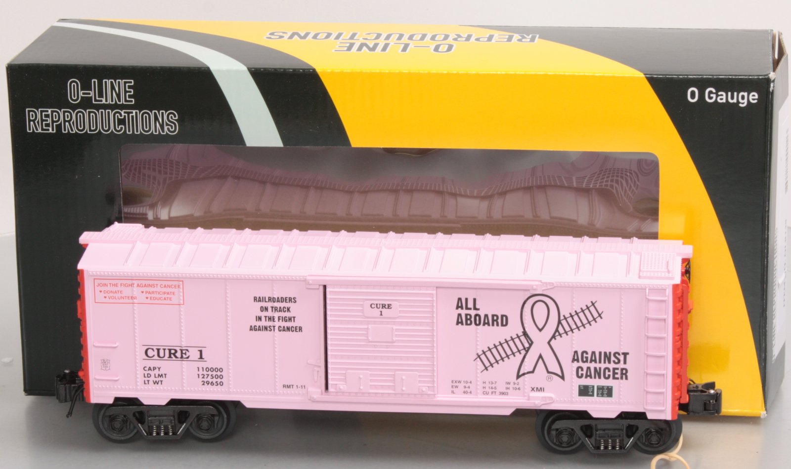 O-Line OLR148 Cancer Cure Box Car #1