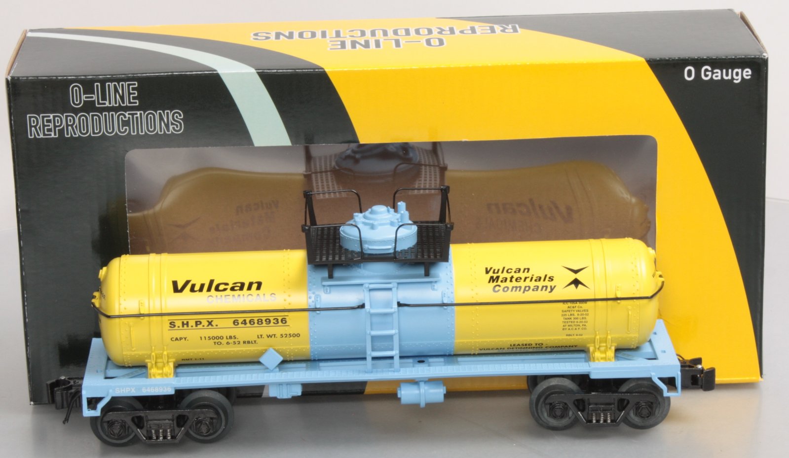 O-Line 161 Vulcan Chemical Tank Car #6468936