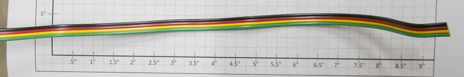 American Flyer FC4C Black/Red/Yellow/Green #22 Gauge Switch Controller Wire