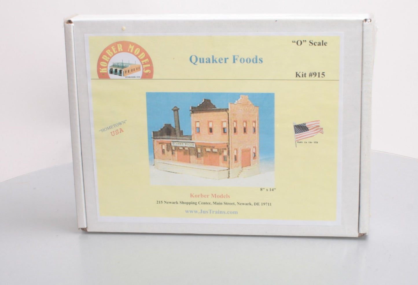 Korber 915 O Scale Quaker Foods 2 Story Building Kit