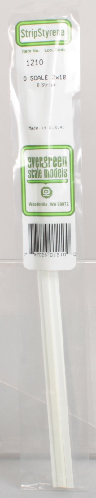 Evergreen Scale Models 1210 O .040" x .208" x 14" Polystyrene Strips (Pack of 8)