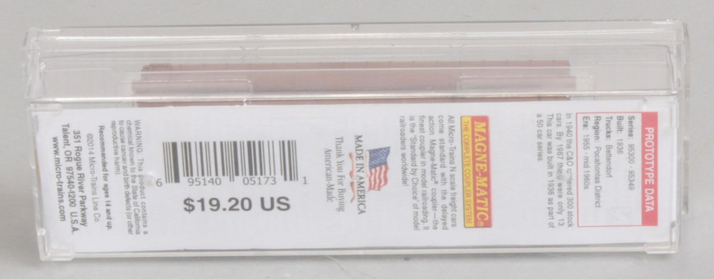Micro-Trains 03500180 N Chesapeake & Ohio 40' Despatch Stock Car #95333