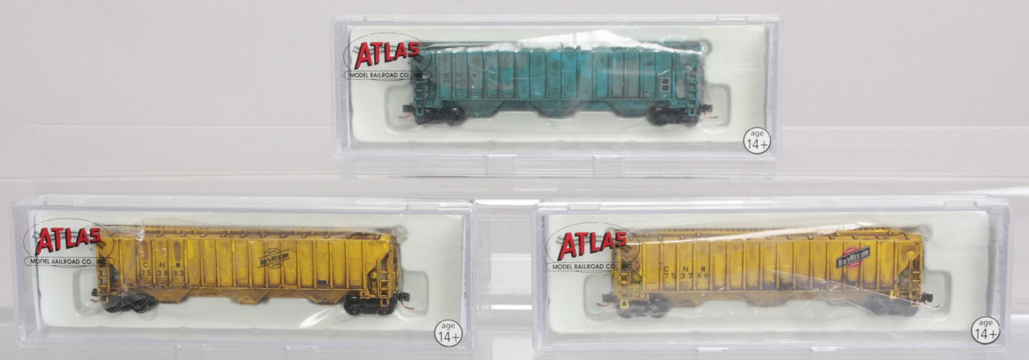 Atlas 5541 N Chicago & North Western Thrall Hopper Covered Hopper Car (Set of 3)