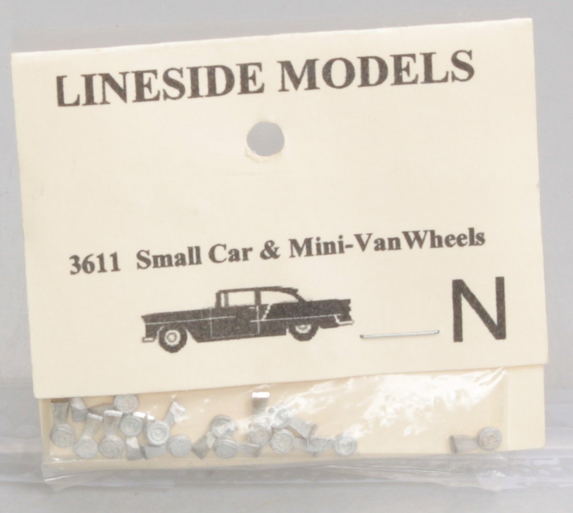 Lineside Models 3611 N Small Car and Mini-Van Wheels (4 sets)