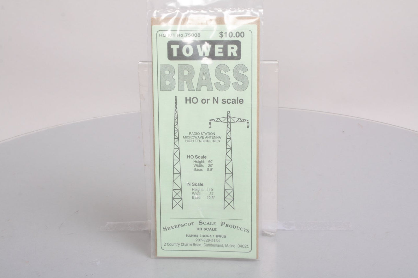 Sheepscot Scale Products 75008 Brass Radio Tower/High Tension Line Tower