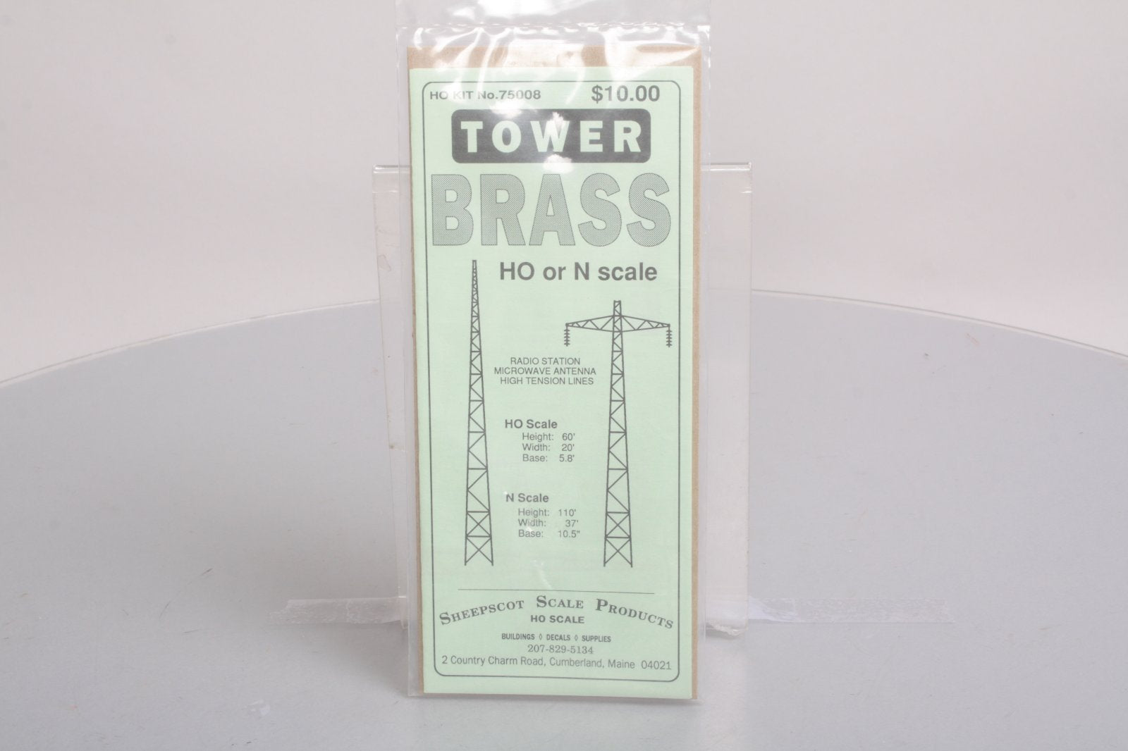 Sheepscot Scale Products 75008 Brass Radio Tower/High Tension Line Tower