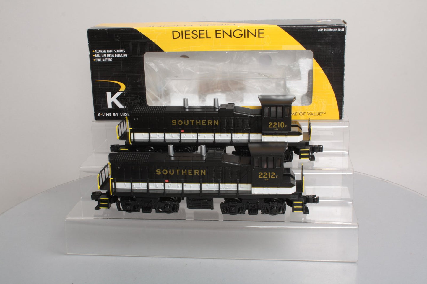 Lionel 6-21693 O Gauge Southern MP-15 Powered & Dummy Diesel Set #2210/2212