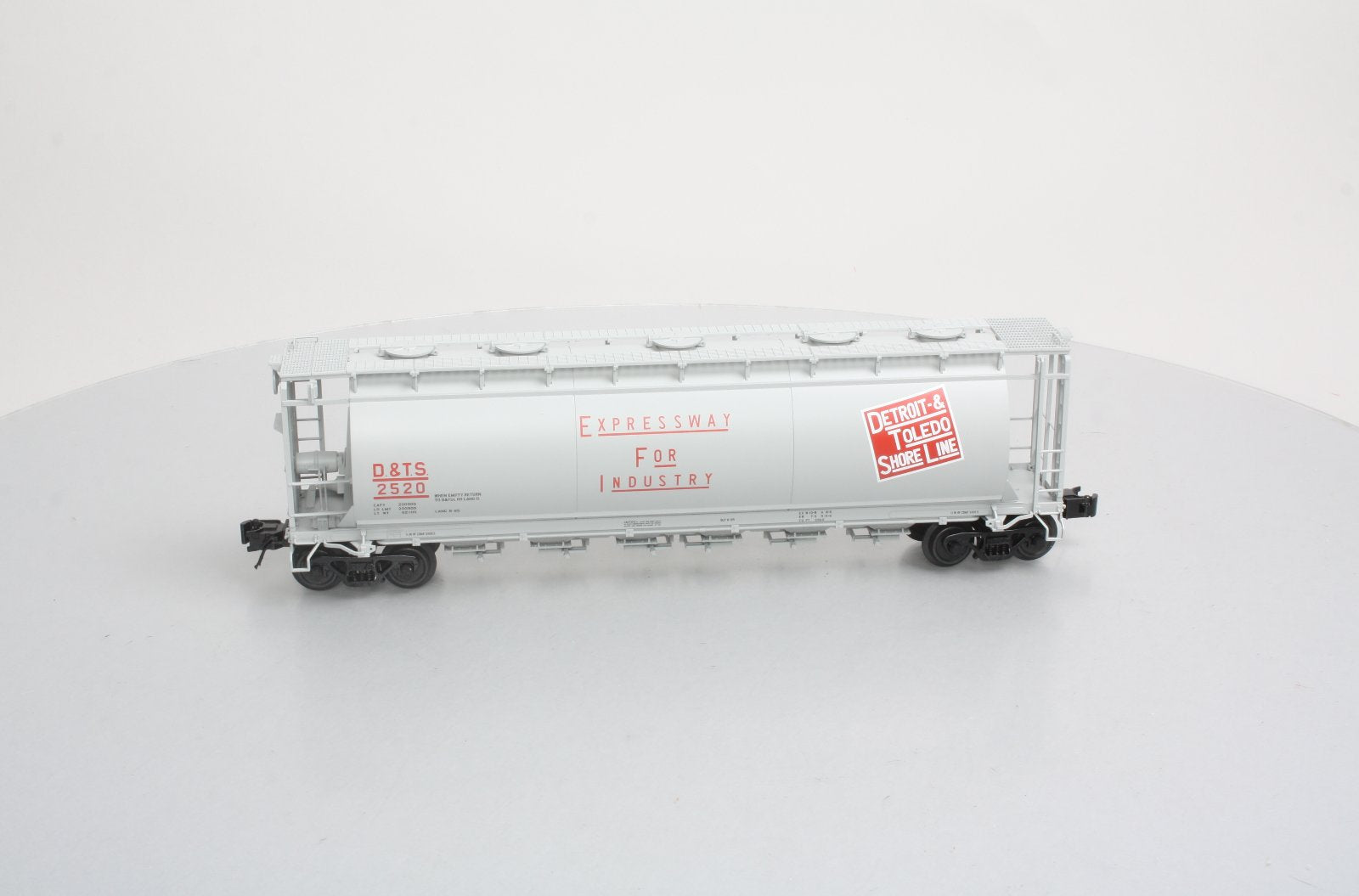 Atlas 3001212 O Detroit & Toledo Shore Line 6-Bay Cylindrical Hopper (3-Rail)