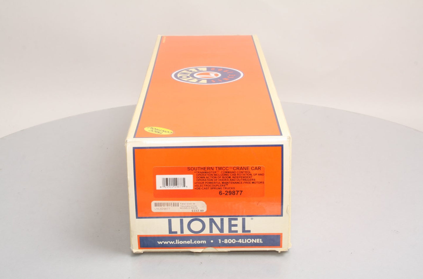 Lionel 6-29877 O Gauge Southern Command Control Crane Car #D-76