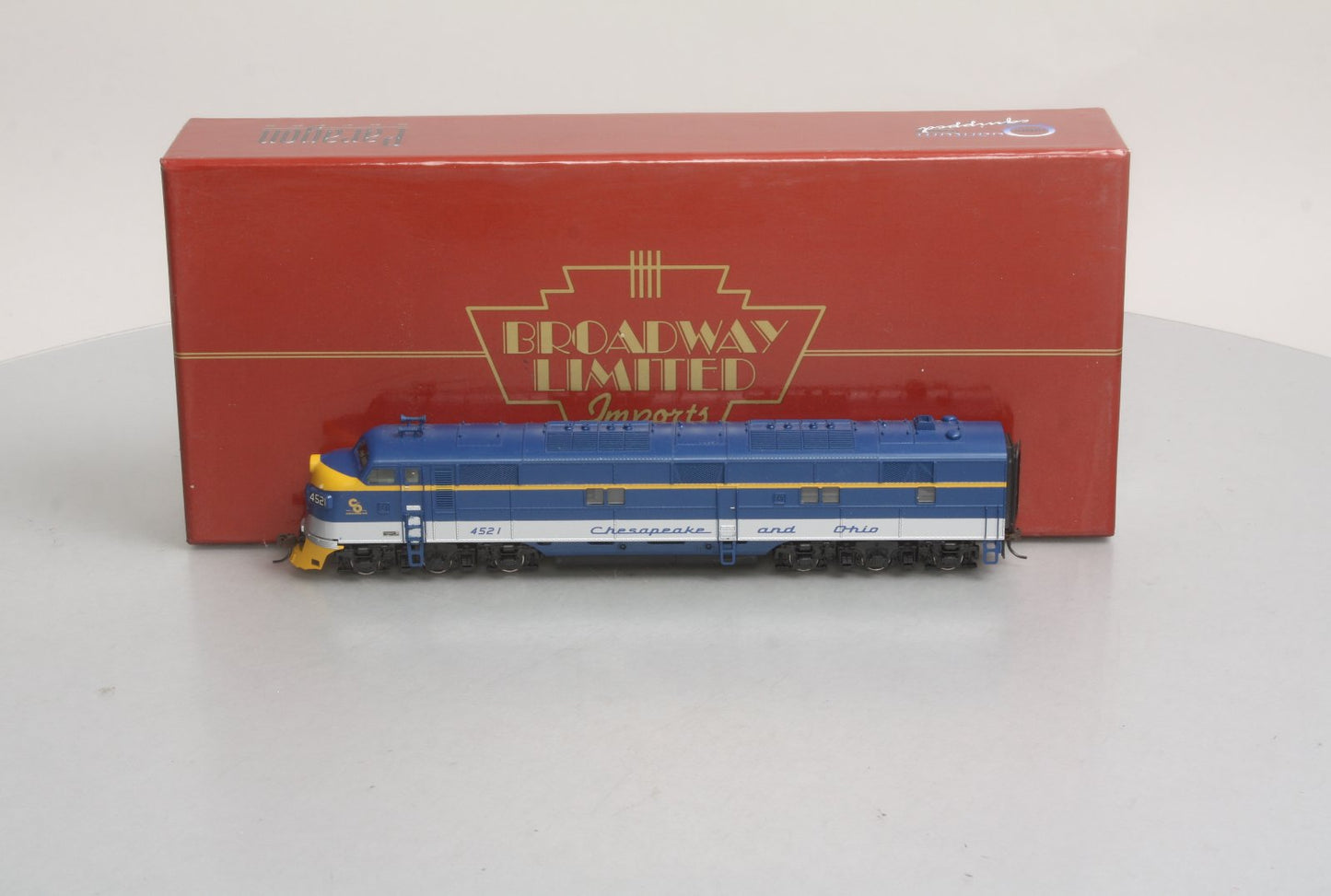 Broadway Limited 614 HO C&O Paragon™ Series EMD E7A Diesel Locomotive #4521