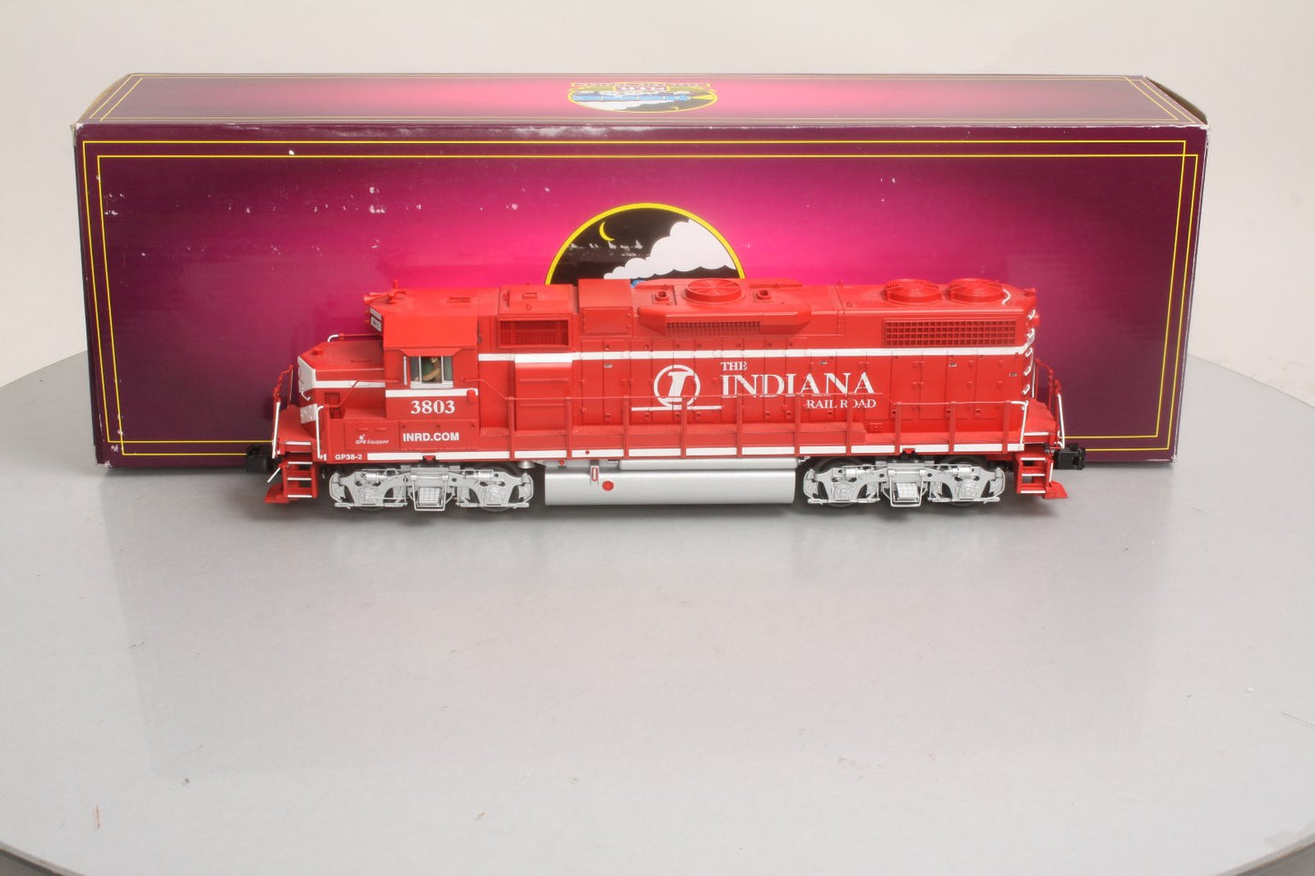 MTH 20-20224-1 Indiana Railway GP38-2 Diesel Engine w/PS 3.0 #3803 (Hi-Rail)