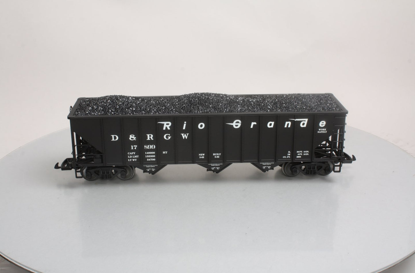 USA Trains R14004 G Denver & Rio Grande Western 70-Ton 3-Bay Coal Hopper #17996