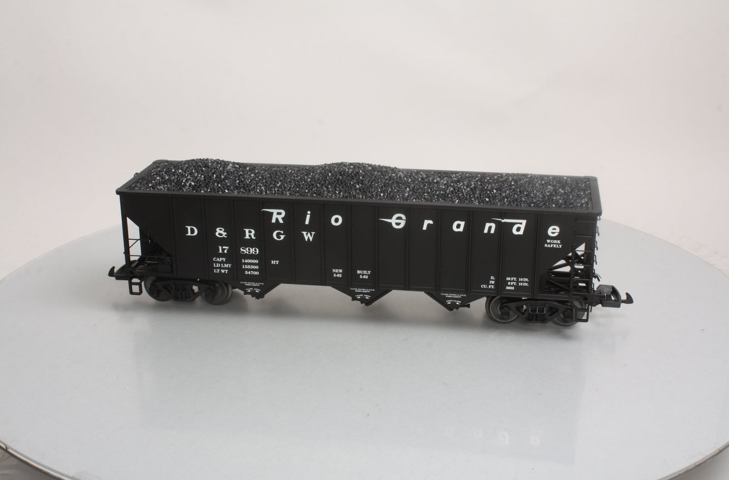USA Trains R14004 G Denver & Rio Grande Western 70-Ton 3-Bay Coal Hopper #17996