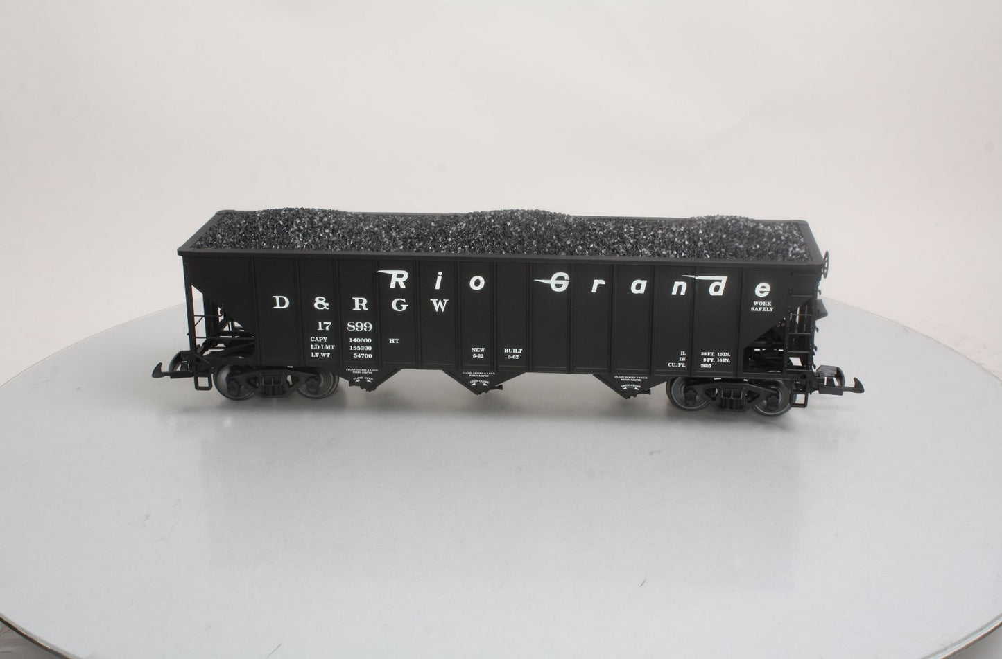 USA Trains R14004 G Denver & Rio Grande Western 70-Ton 3-Bay Coal Hopper #17996